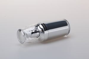 козметични буркани и бутилки 15ml 30ml 60ml 120ml кръгли пластмасови акрилни луксозни козметични крем лосион помпа бутилка