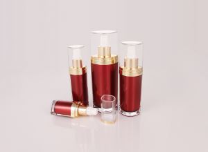 15 ml 30 ml 50 ml 120 ml овална сребърна пластмасова акрилна луксозна козметична бутилка