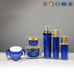 15g 30G 50G разкош сребро злато квадрат висококачествени пластмасови акрилни козметични крем буркан за козметика