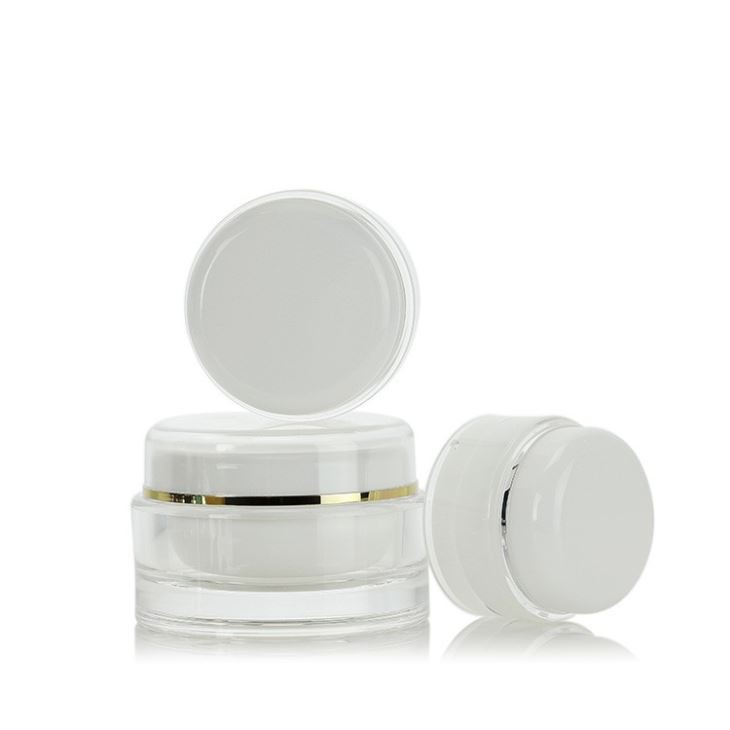 Luxury Packaging Empty Cream Container 50ml For Skin Care Opal Cosmetic Jars