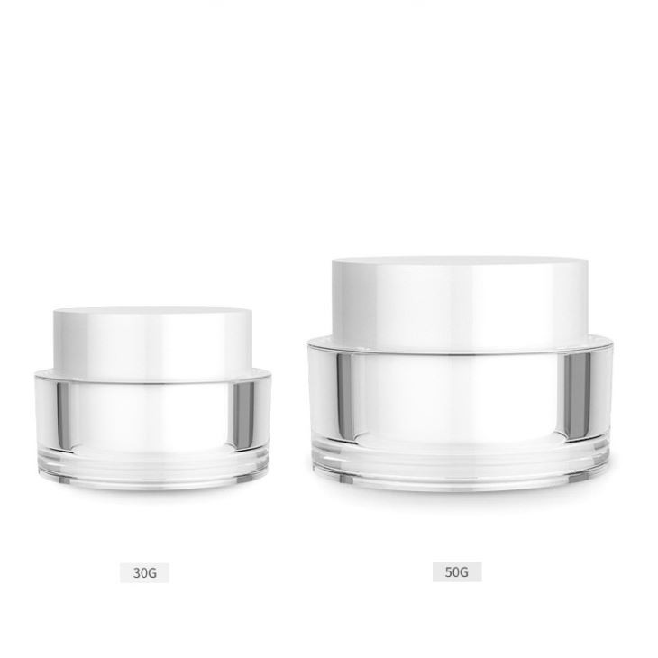 Luxury Packaging Empty Cream Container 50ml For Skin Care Opal Cosmetic Jars