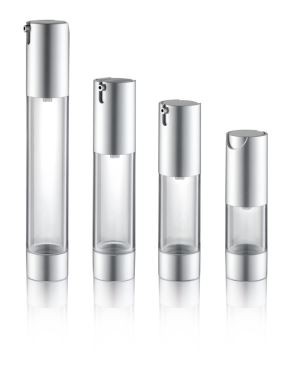 Черна бутилка без въздух помпа