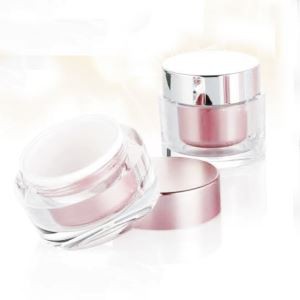 Розов козметичен буркан