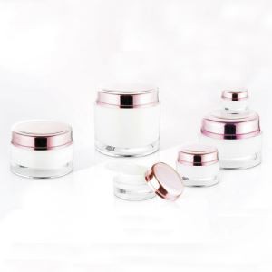 Буркан за козметика от розово злато