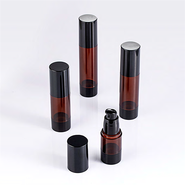 Безвъздушна черна бутилка