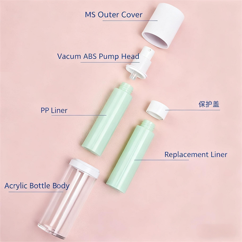 Refillable Airless Pump Bottle Detail Refillable Airless Pump Bottle Detail