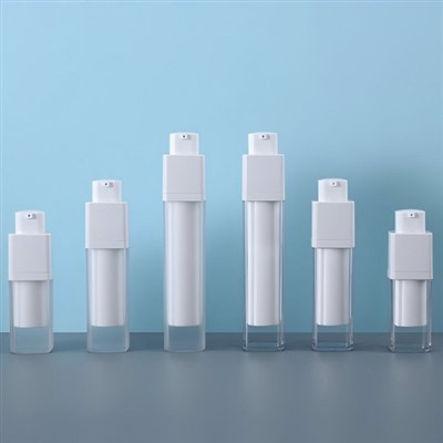 Бутилка с безвъздушна помпа за многократна употреба за пътуване